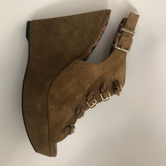 Jessica Simpson Brown Wedges - Picture 9 of 10